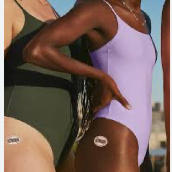 Aerie Smoothez Spaghetti Strap Body Suit. Lavender Color. - Picture 2 of 3